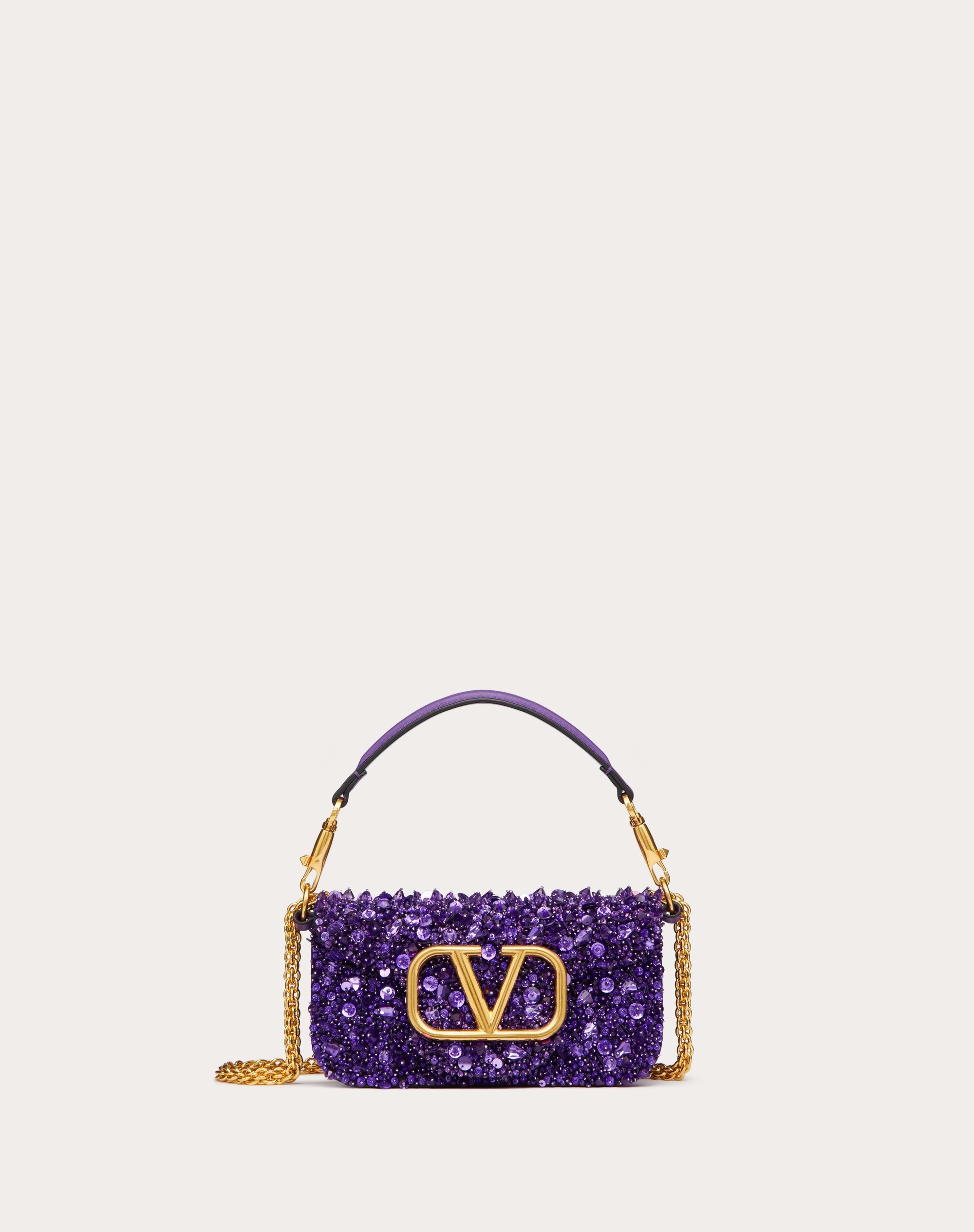 SMALL LOCÒ SHOULDER BAG WITH 3D EMBROIDERY - 1