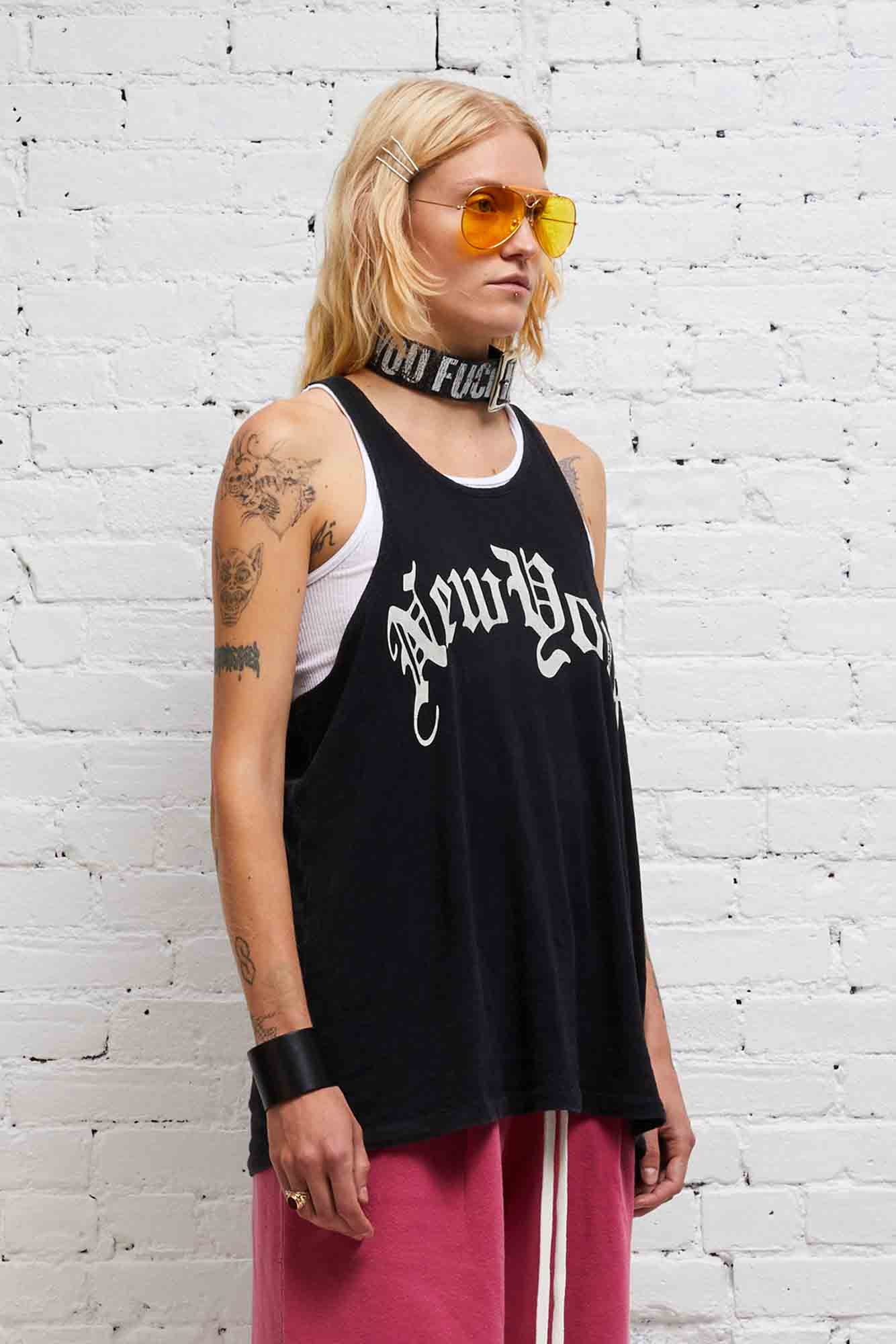 NEW YORK RELAXED TANK - BLACK - 3