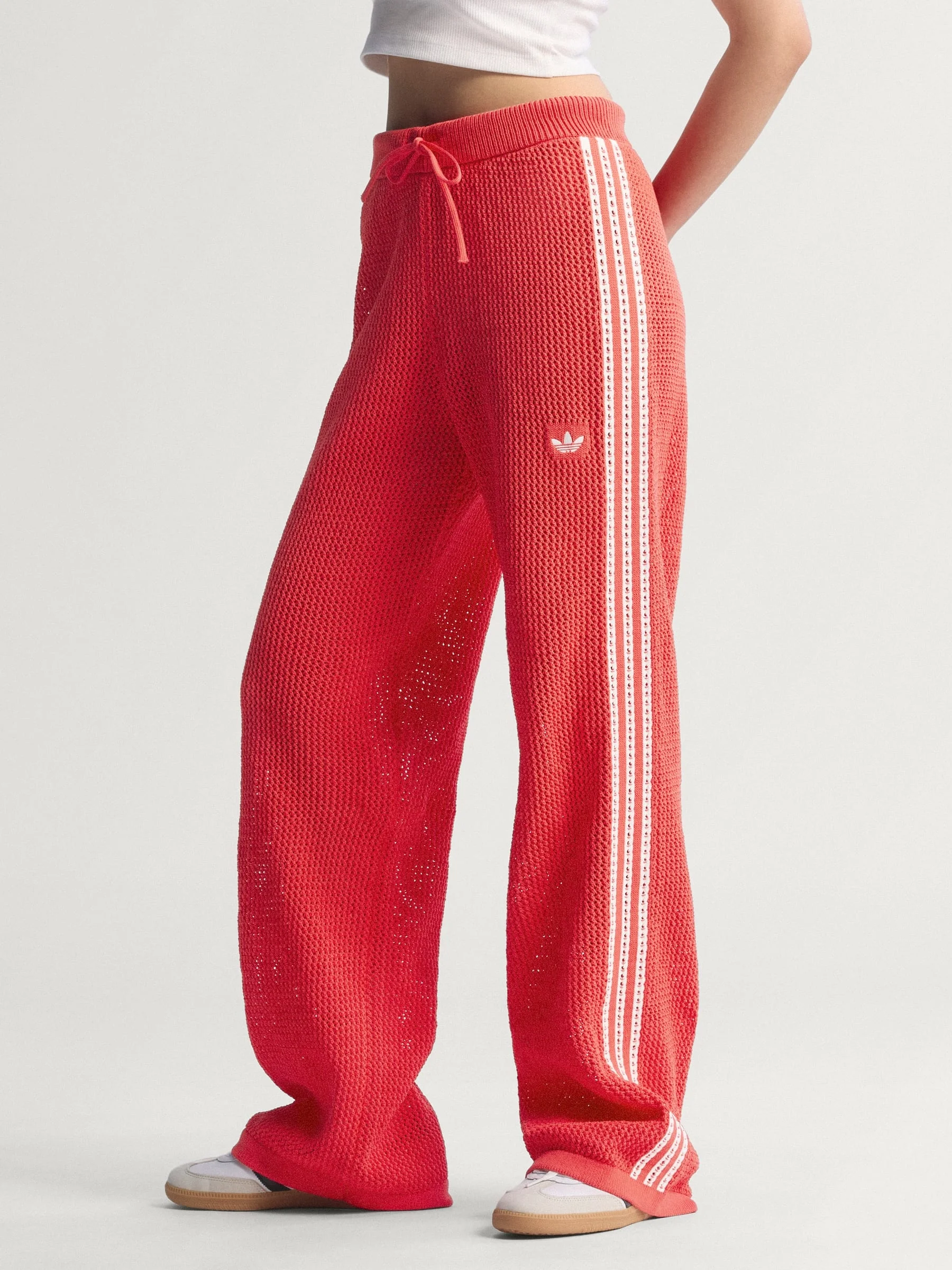 KNITTED CROCHET FIREBIRD TRACK PANTS - 1