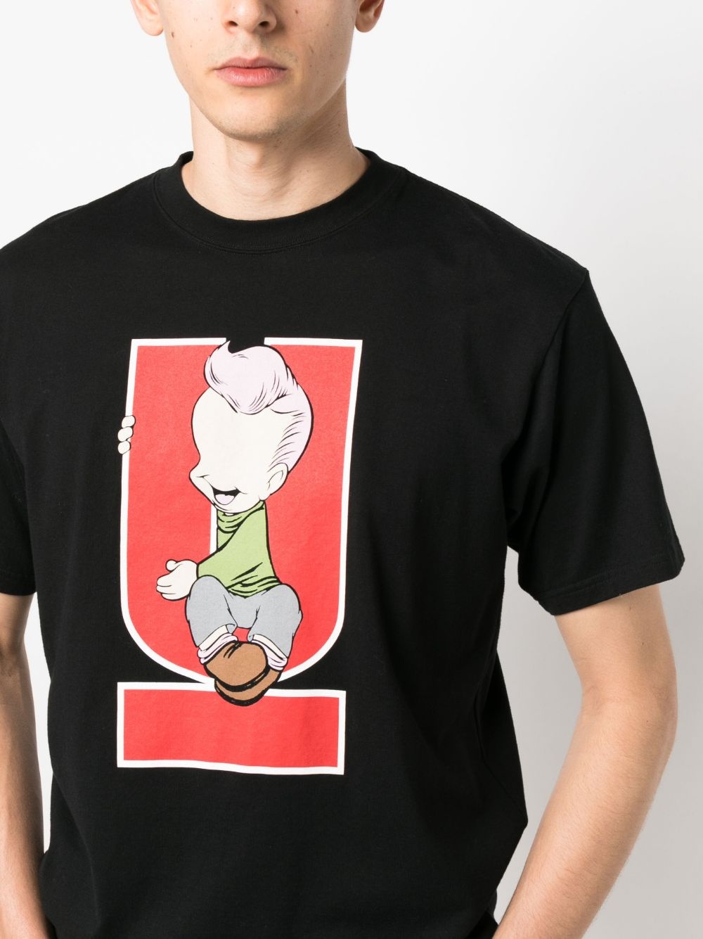 graphic-print cotton T-shirt - 10
