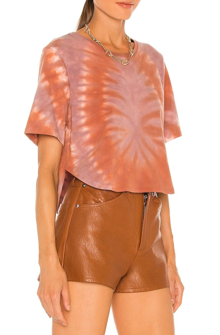 DESERT TIE DYE CROPPED TEE - 3