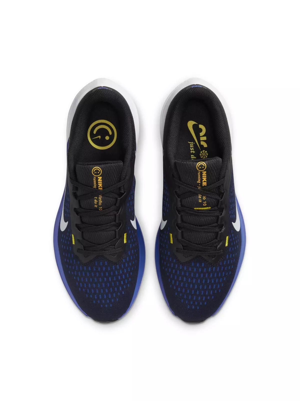 Winflo 10 "Black/Wolf Grey/Racer Blue/High Voltage" Men's Running Shoe - 4
