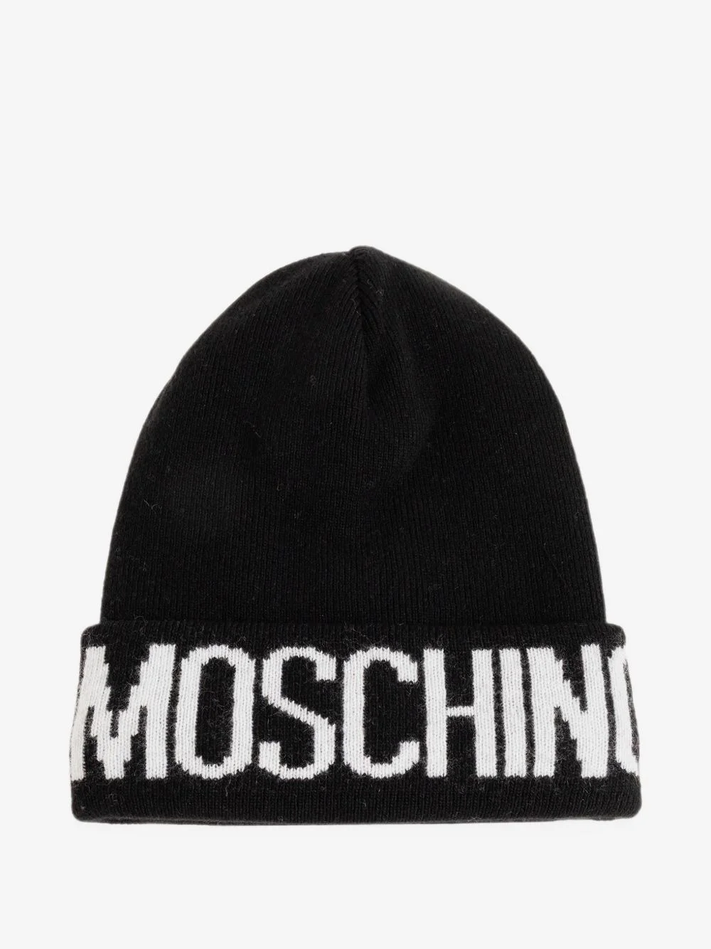 logo-intarsia beanie hat - 1