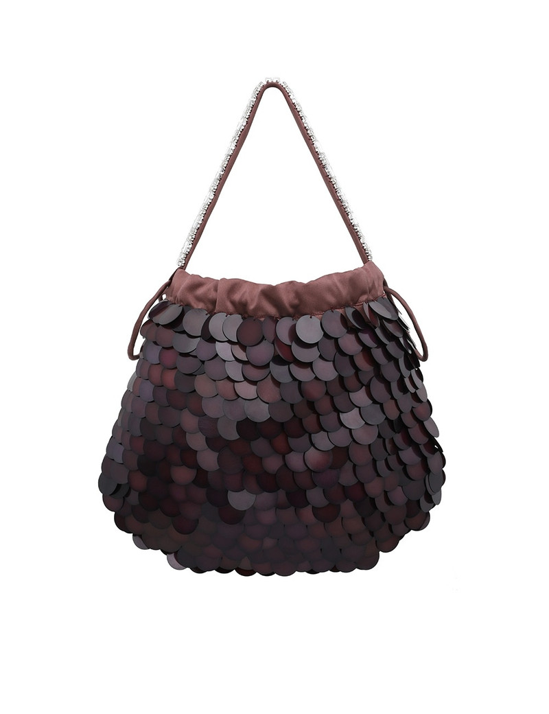 SEQUIN EMBROIDERED POUCH 1