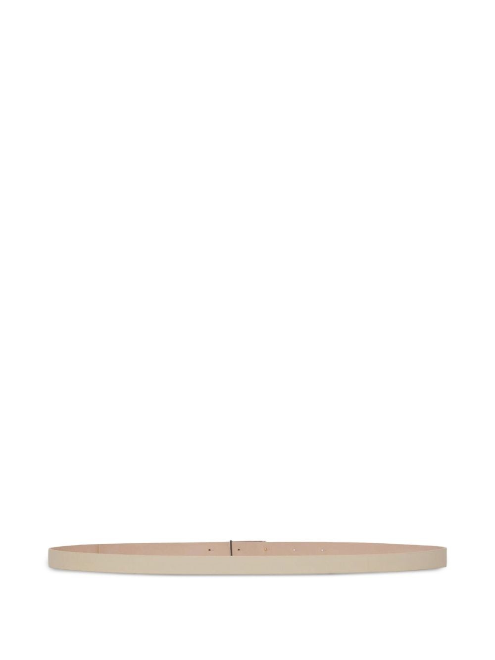 logo-buckle leather belt - 3