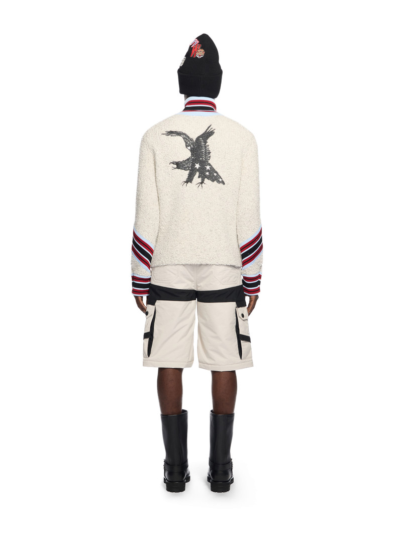 African Cot Bouclé Zip Cardigan 3