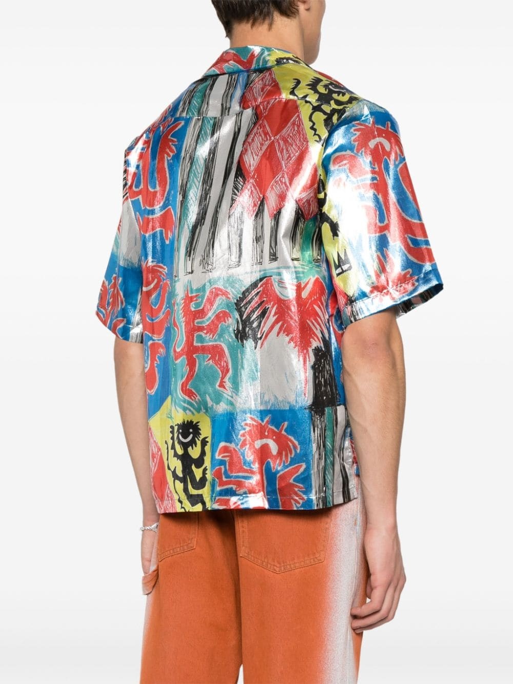 CHARLES JEFFREY LOVERBOY metallic-sheen shirt | REVERSIBLE