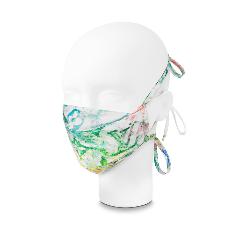 Monogram Pastel Bandana And Mask Cover Set 1