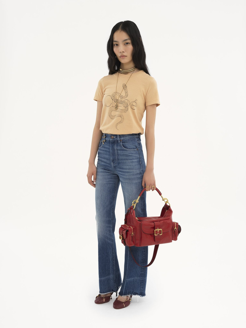 Chloé CAMERA BAG IN SHINY LEATHER outlook