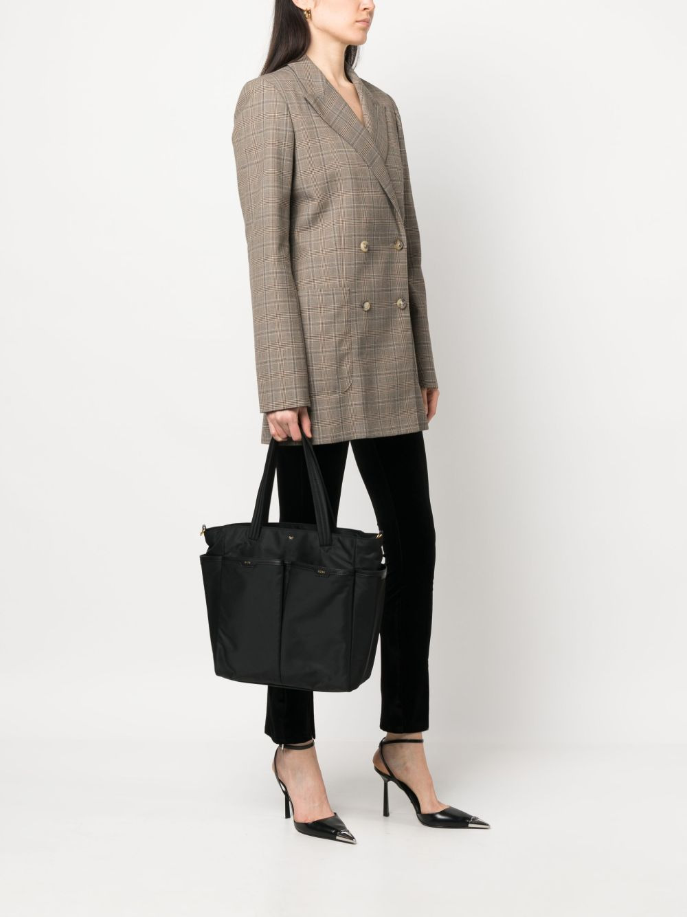 logo-detail oversized tote bag - 2