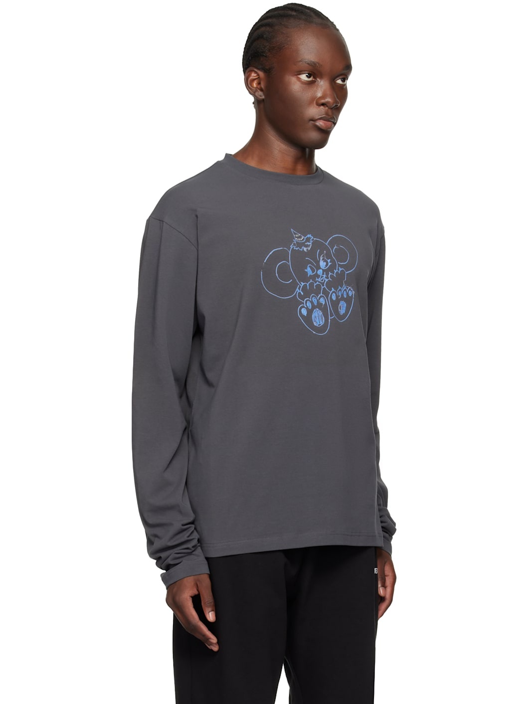 Gray Monster Long Sleeve T-Shirt - 2
