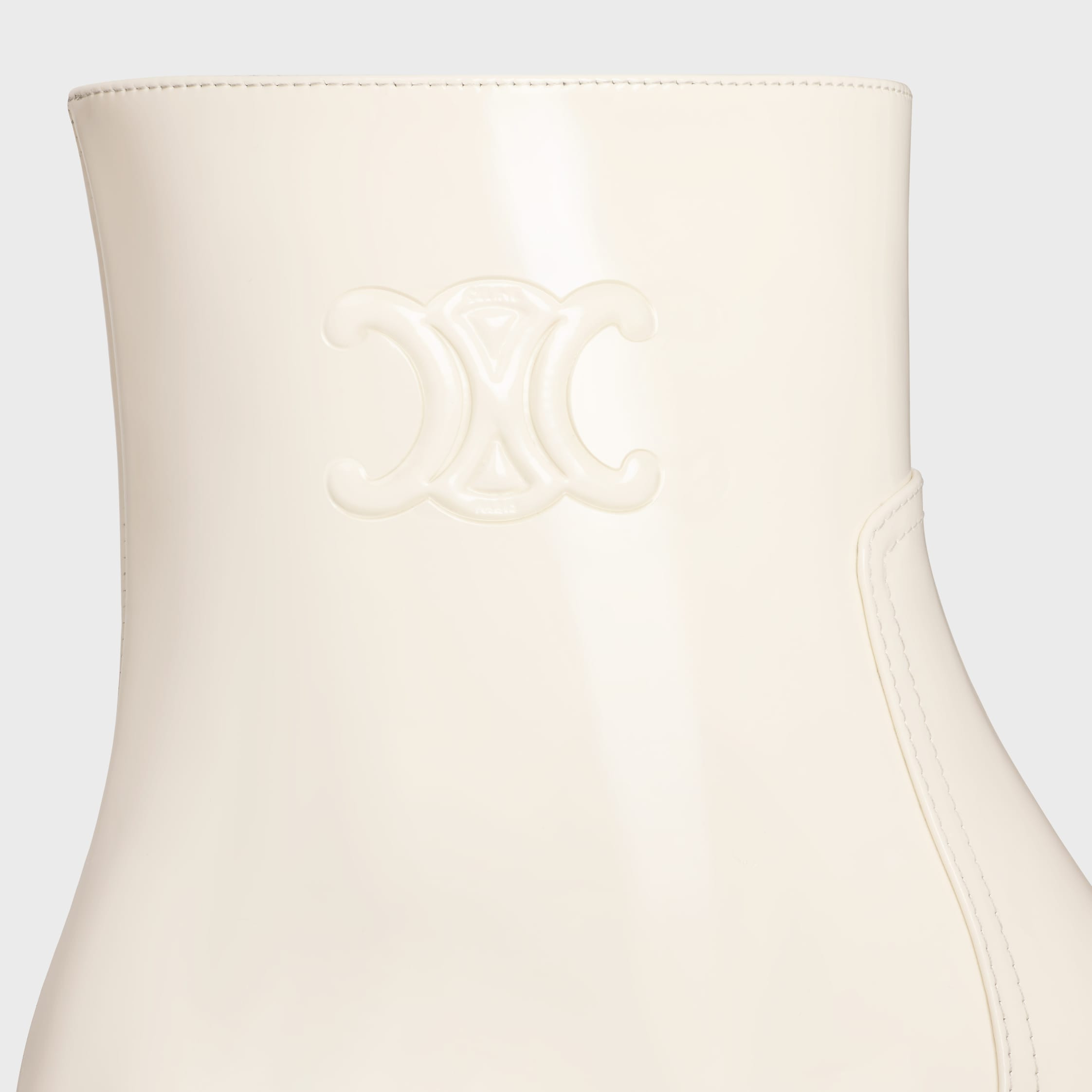 LES BOTTES CELINE TRIOMPHE ZIPPED BOOT in PATENT CALFSKIN - 5