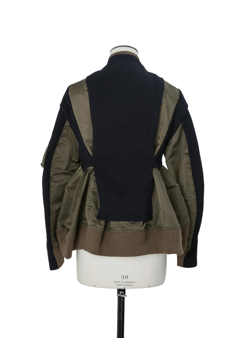 Nylon Twill x Knit Blouson 5