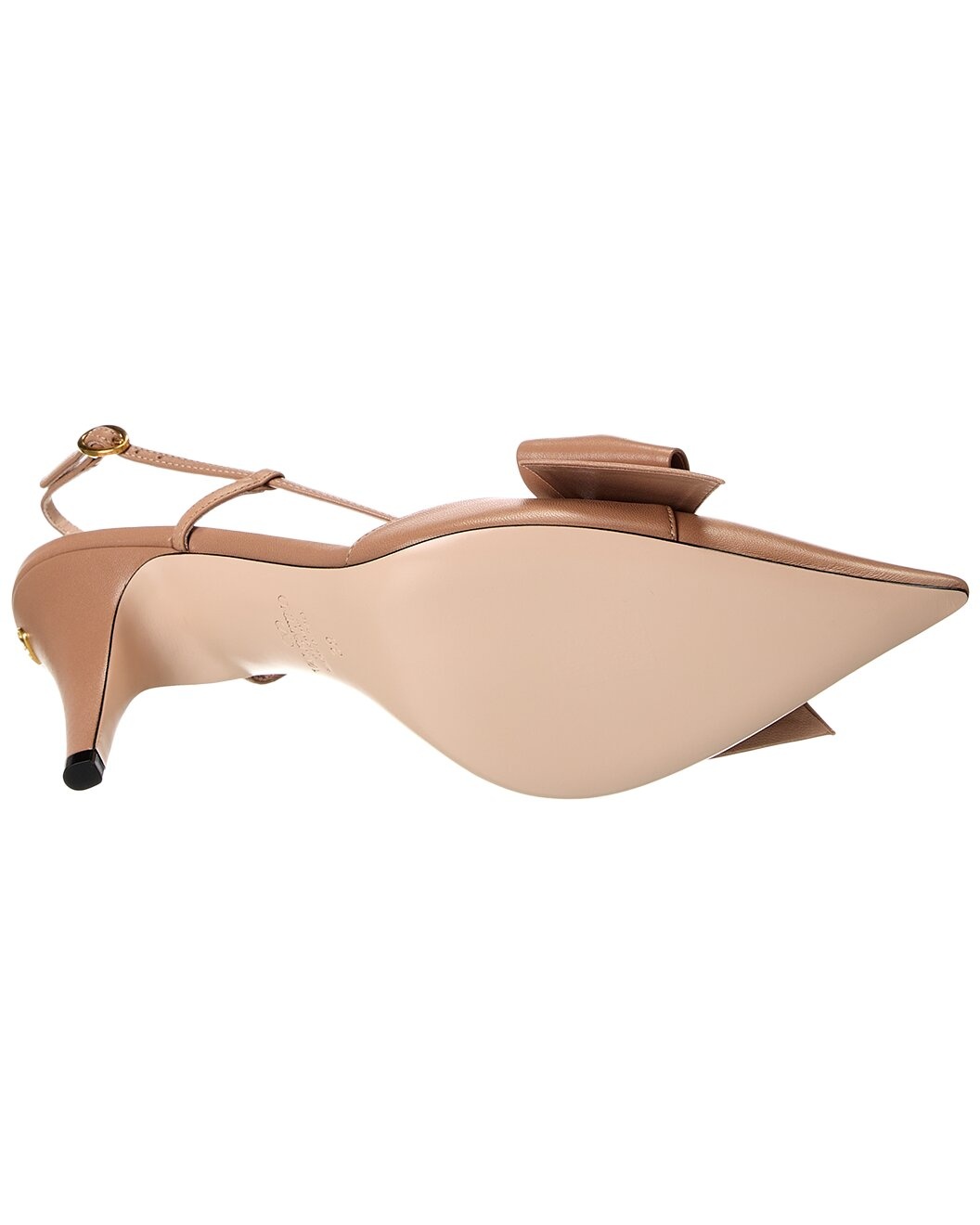 Valentino Bowow 85 Leather Slingback Pump - 4