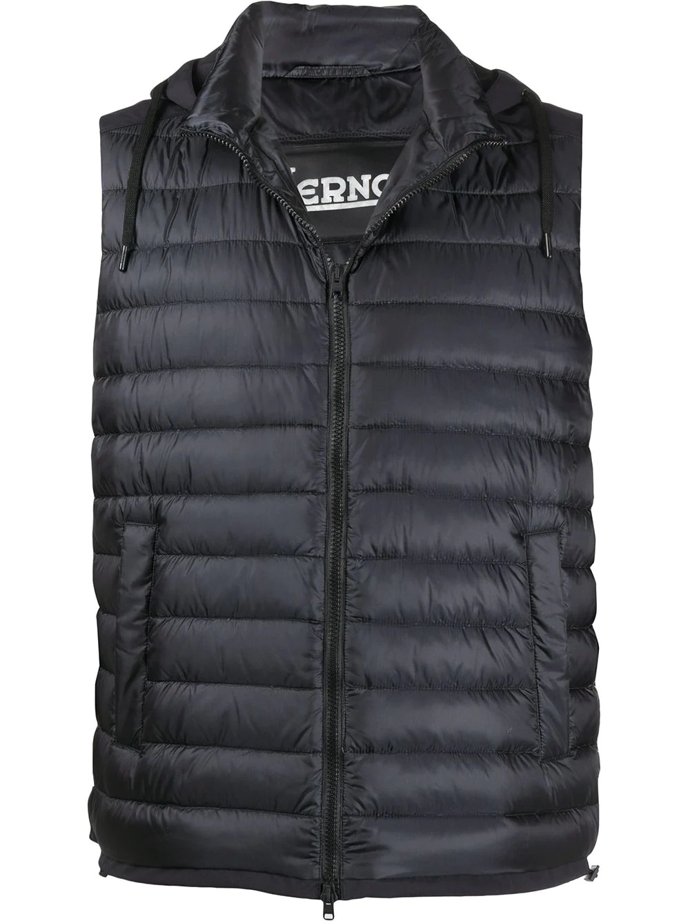 hooded down gilet - 1