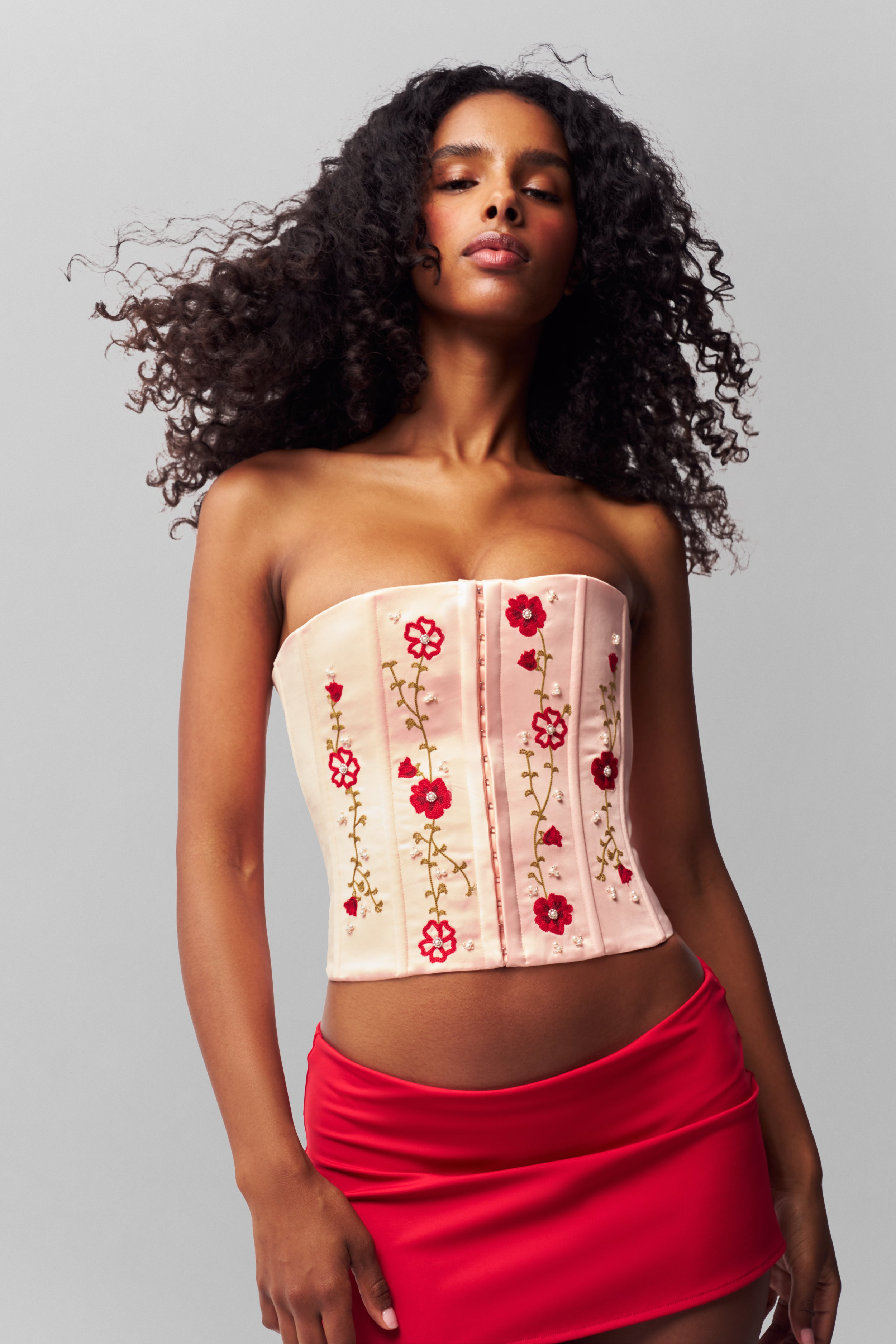 MEADOWS SATIN CORSET - 2