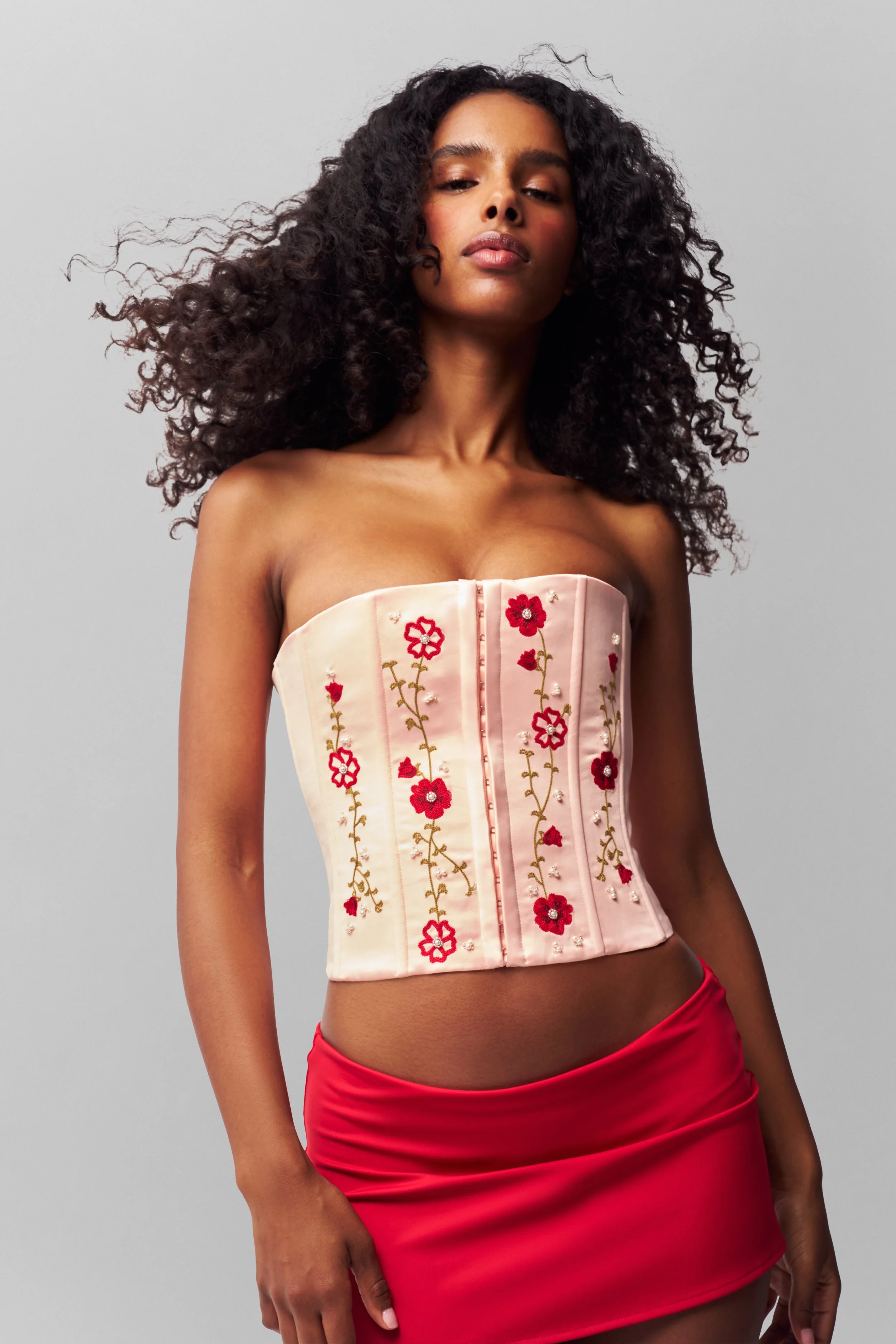 MEADOWS SATIN CORSET - 1