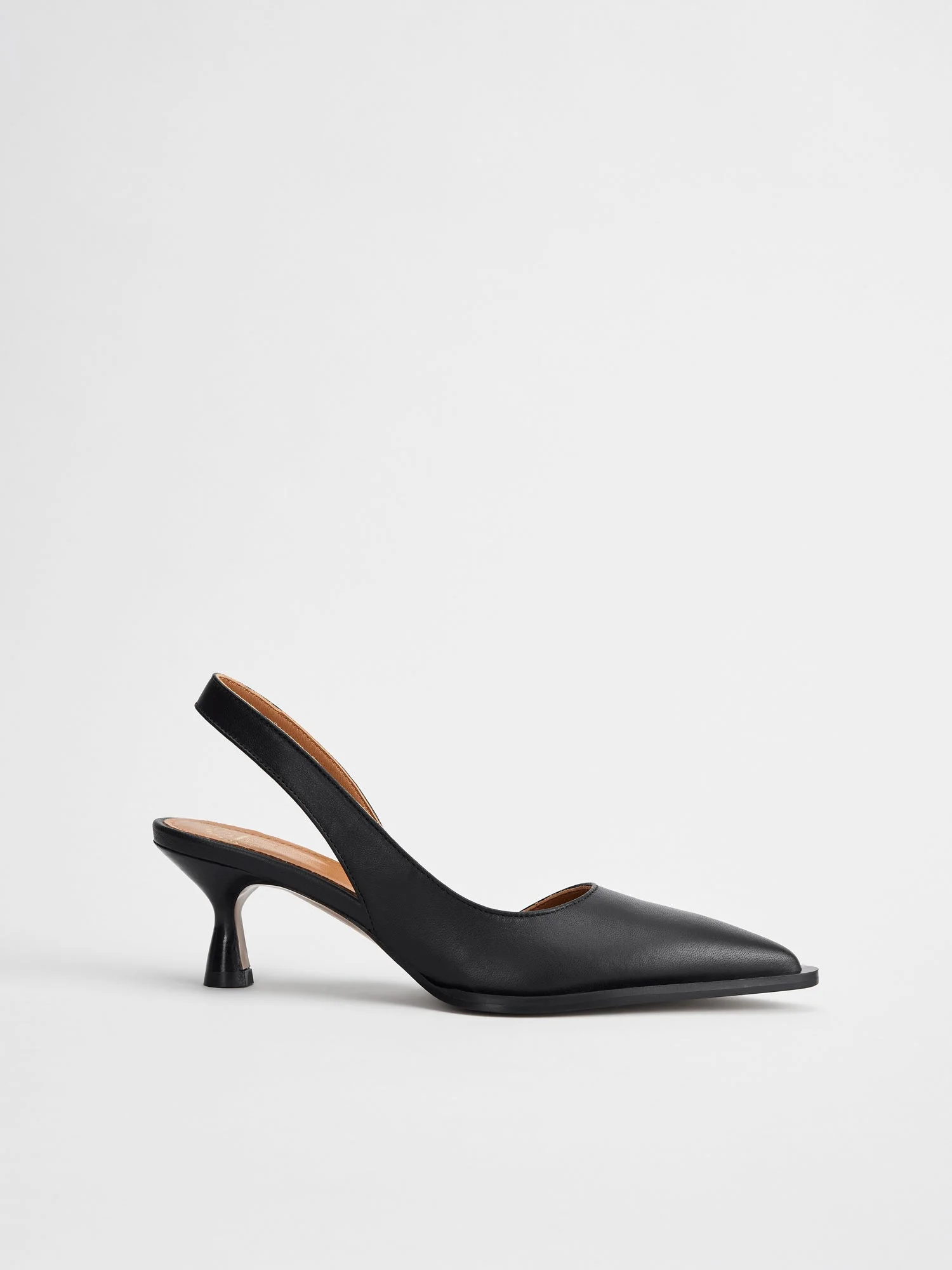 Desana Black Nappa Slingbacks - 1