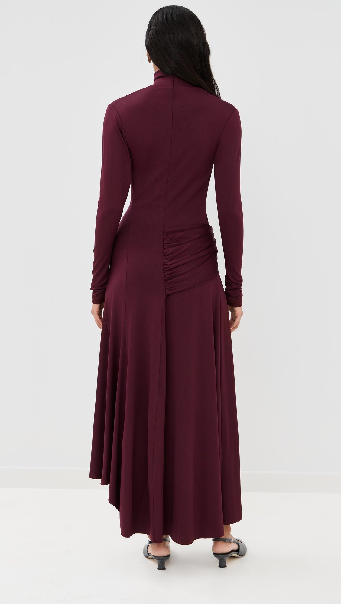 Twist Detail High Neck Dress - 2