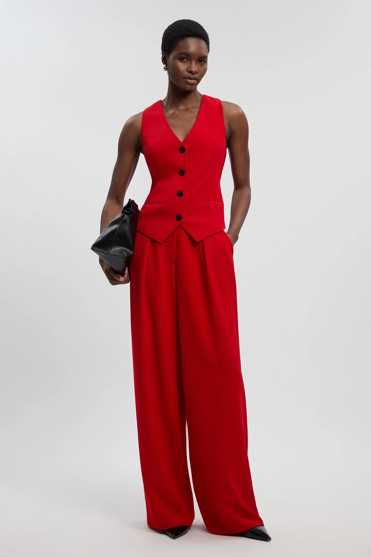 Soft Tailored Wide Leg Trouser - 1