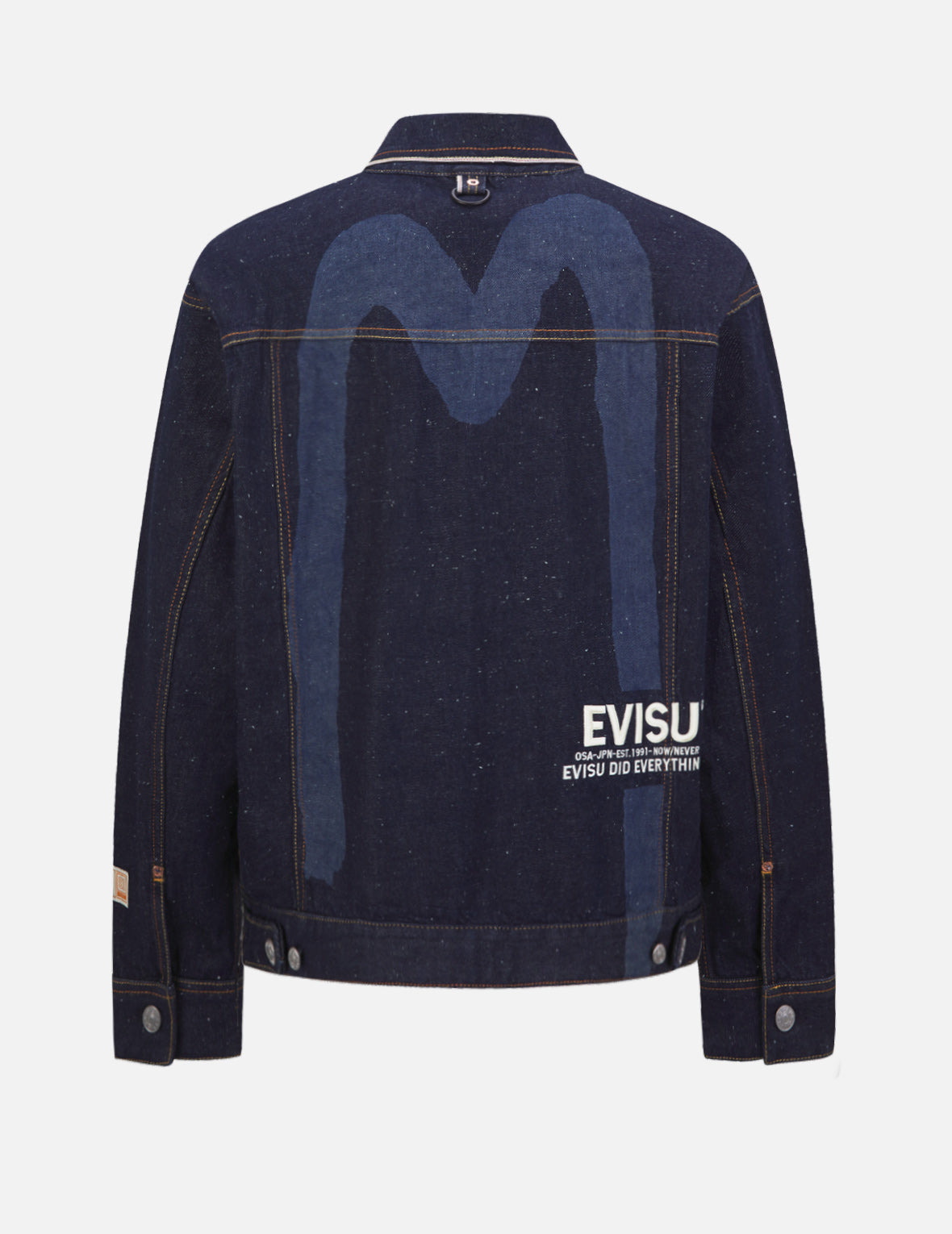 BRUSHSTROKE DAICOCK DISCHARGED DENIM JACKET - 8