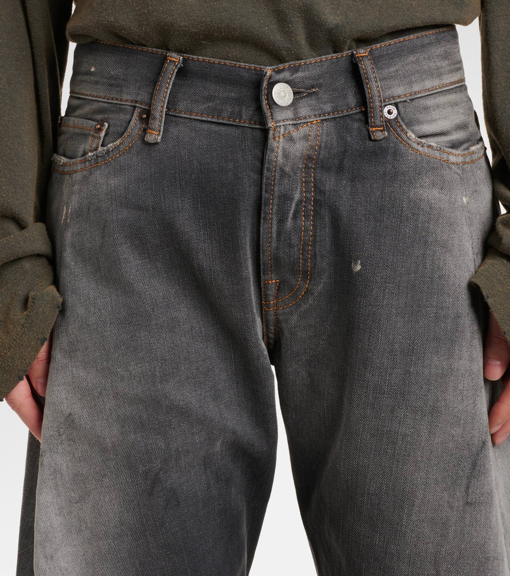 2006F distressed low-rise wide-leg jeans - 4
