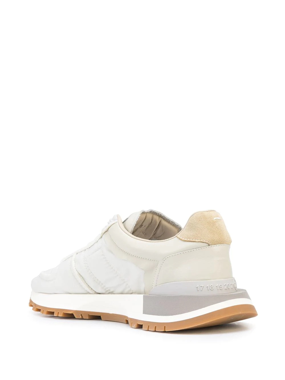 panelled low-top sneakers - 3