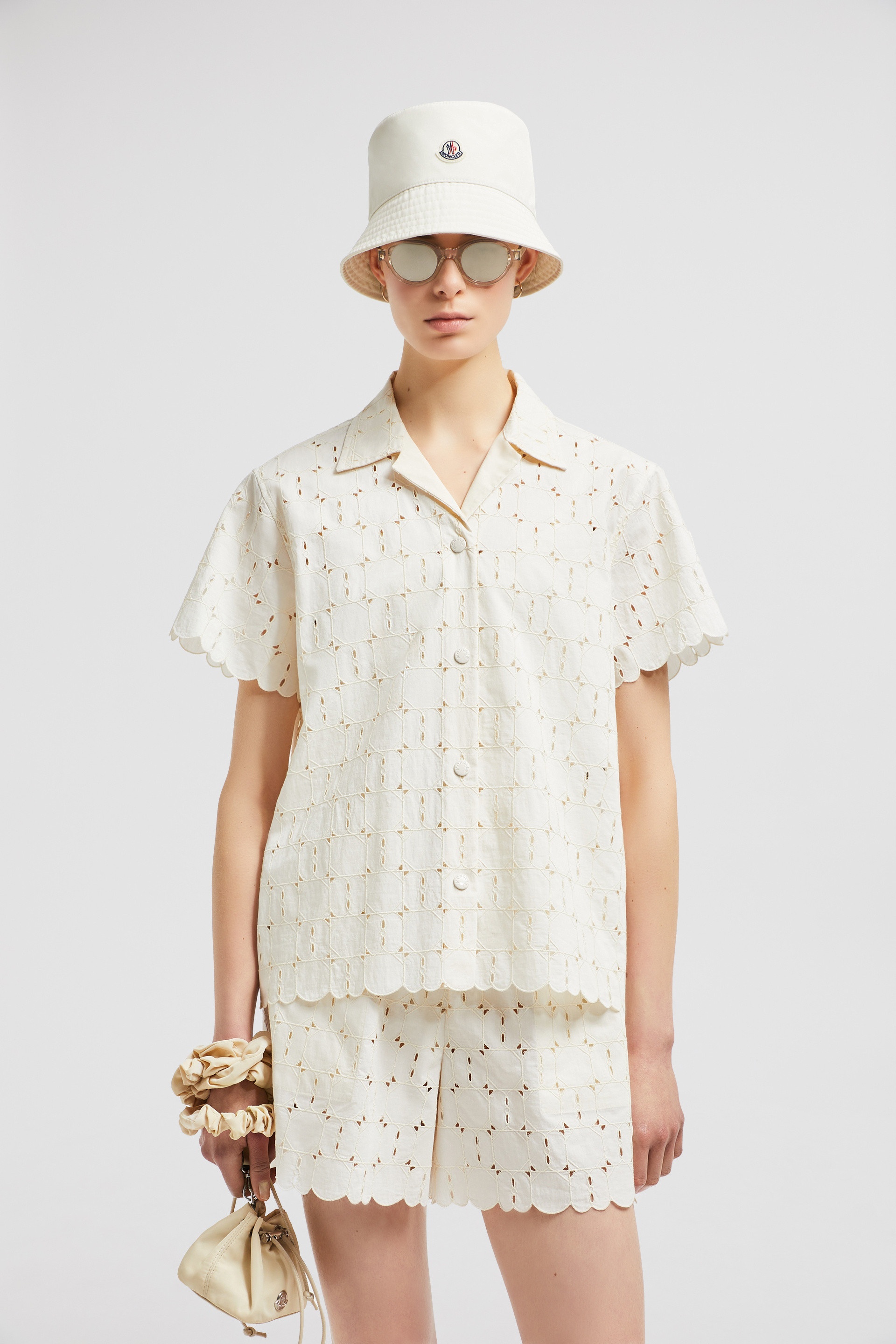 Broderie Anglaise Short Sleeve Shirt - 2