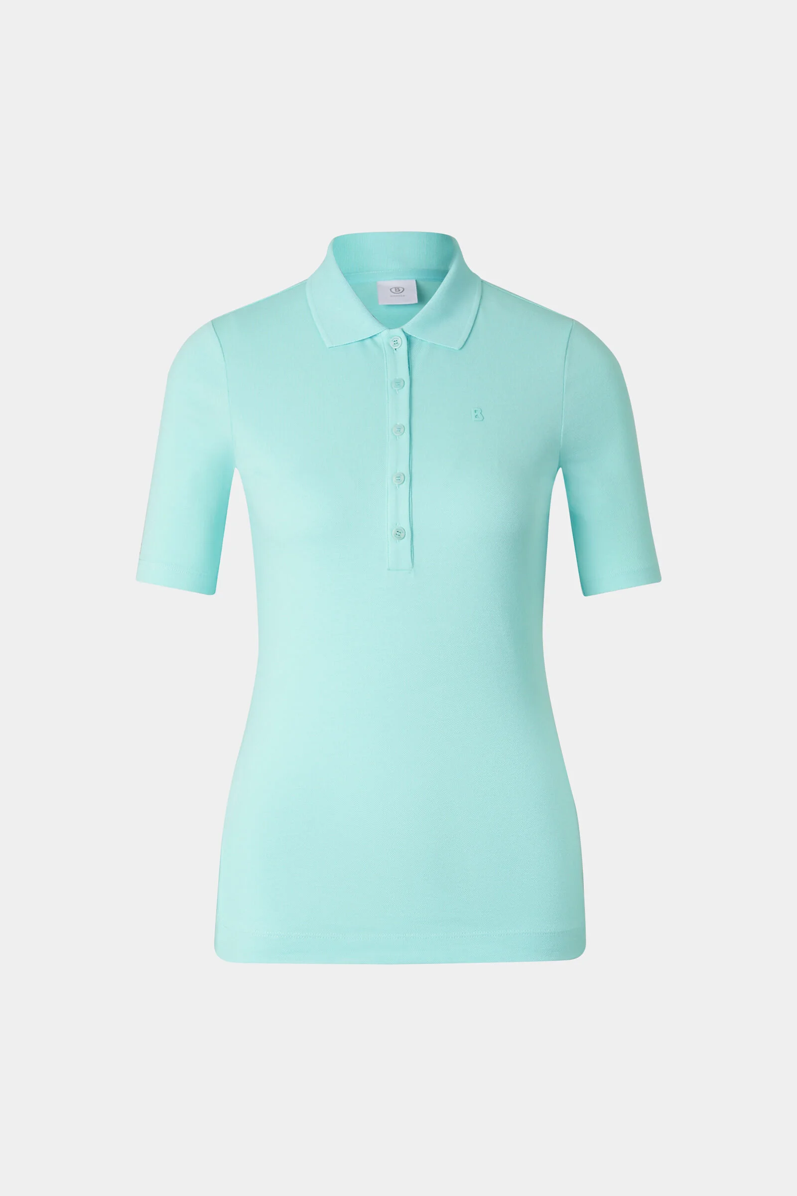 Malika polo shirt in Cyan-blue - 1