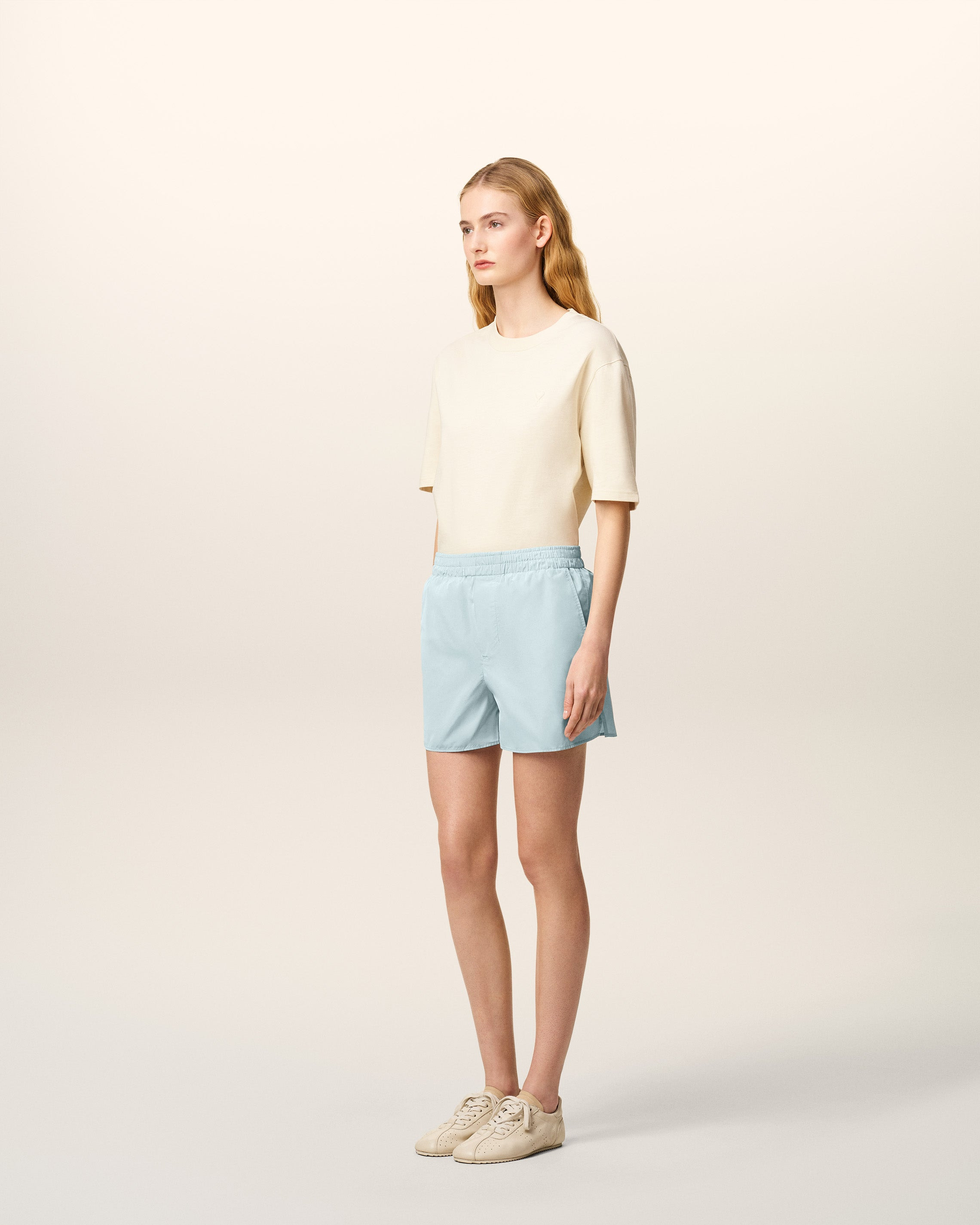 BLUE TAFFETAS SHORT - 9