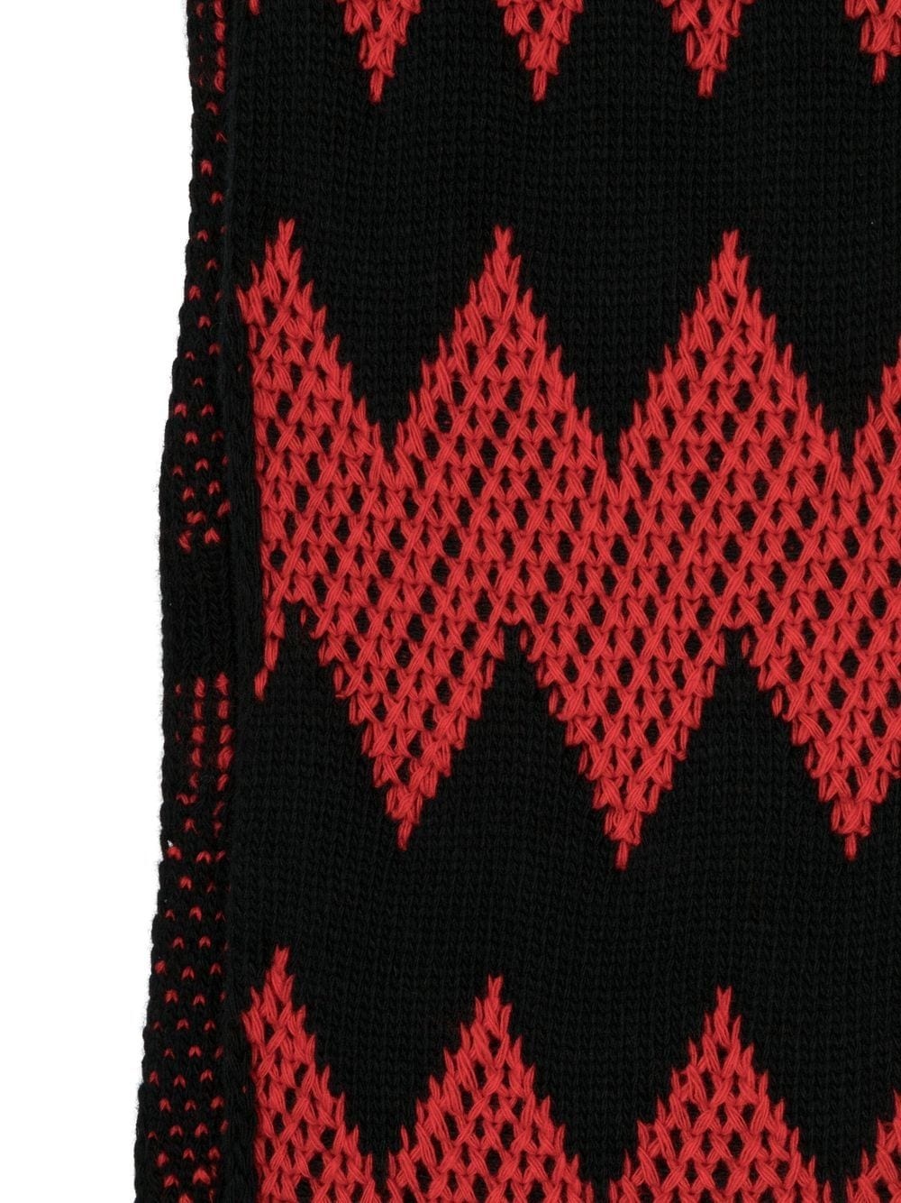 zigzag twin-tipped wool scarf - 2