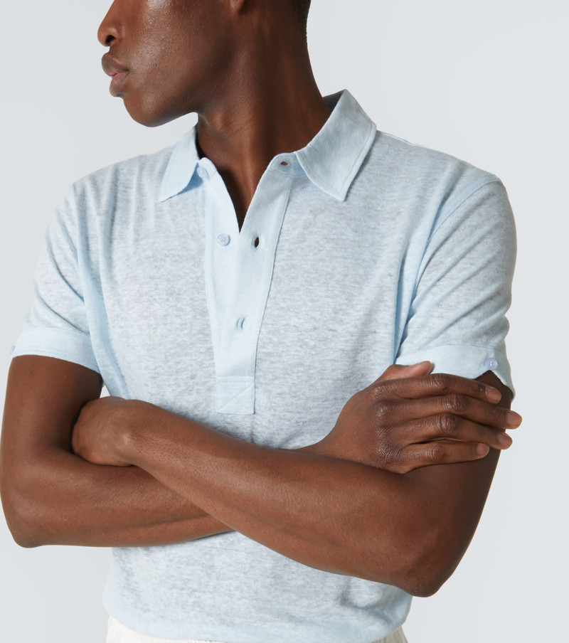 Sebastian linen jersey polo shirt 5