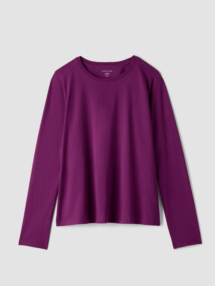 Organic Pima Cotton Jersey Long-Sleeve Tee - 1