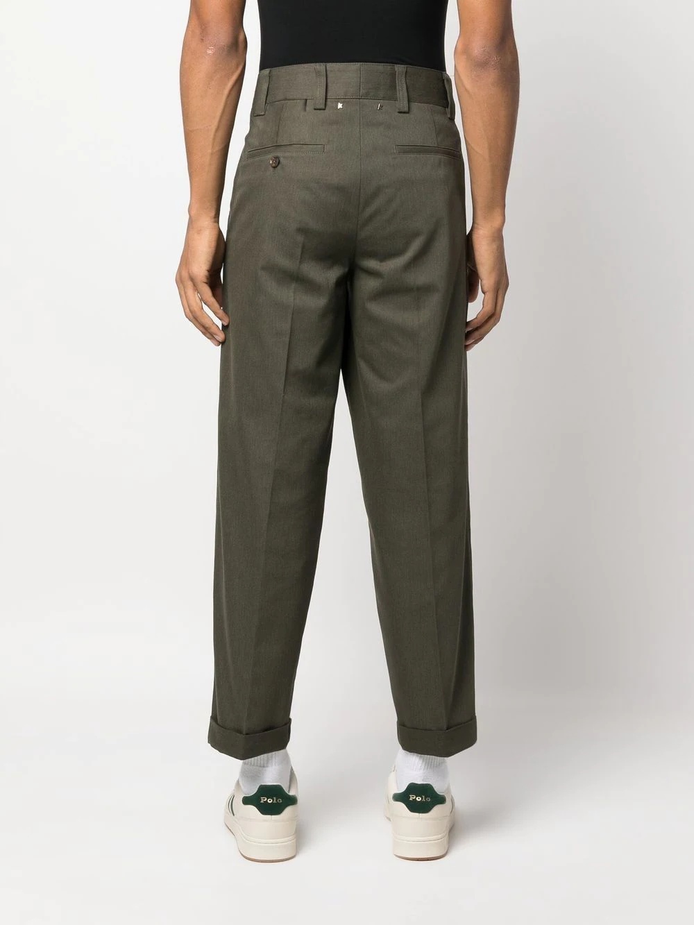 straight-leg cropped trousers - 4