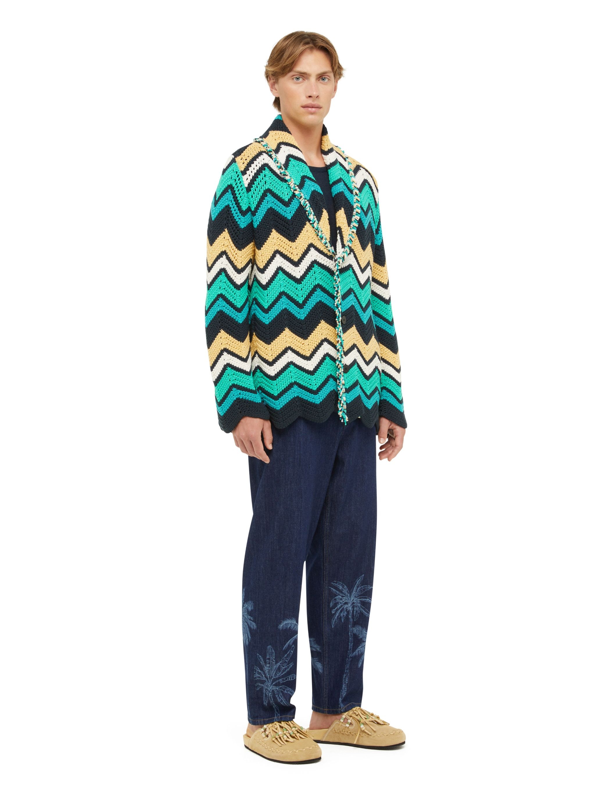 Kaleidoscopic Chevron Cardigan - 5
