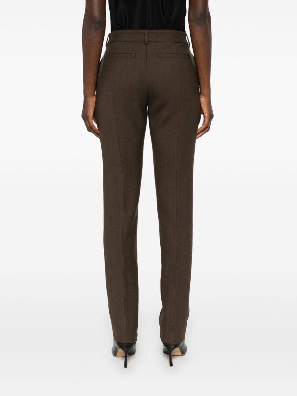 low-waist slim trousers - 4