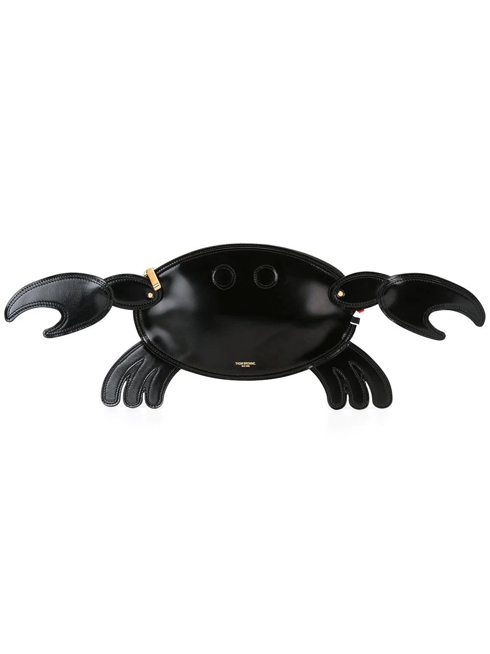 Crab Clutch In Black Calf Leather - 1