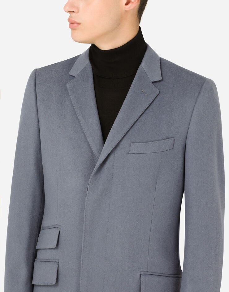 Double-breasted cashmere coat - 5