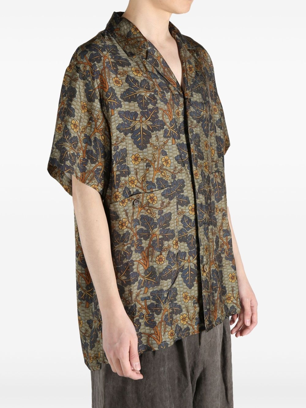 floral-print shirt - 4