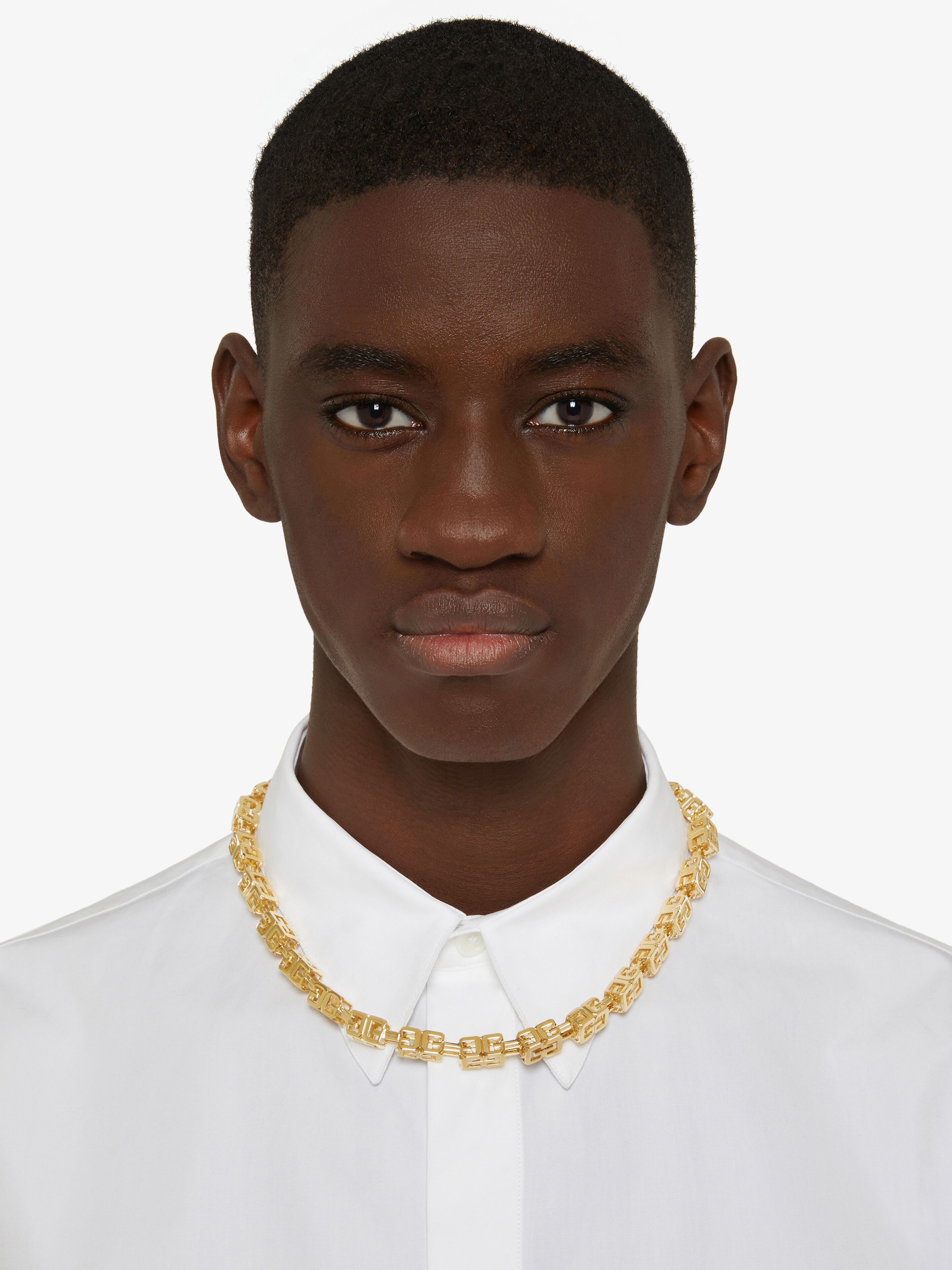 G CUBE NECKLACE IN METAL - 4