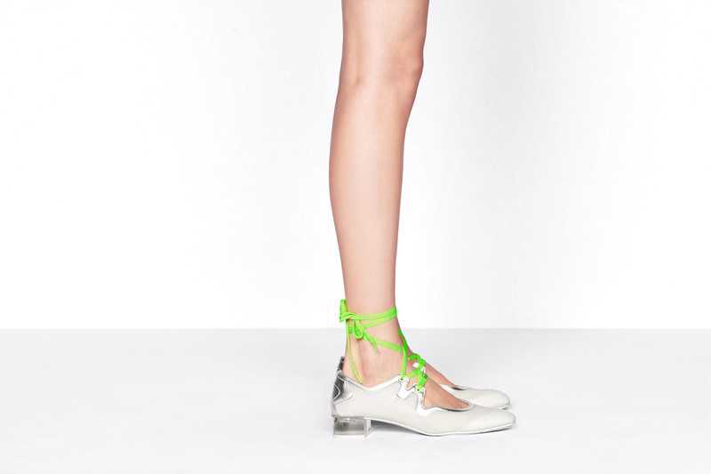 Dior D-Mension Lace-Up Ballerina Flat outlook