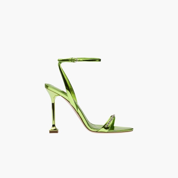 Metallic leather sandals - 6