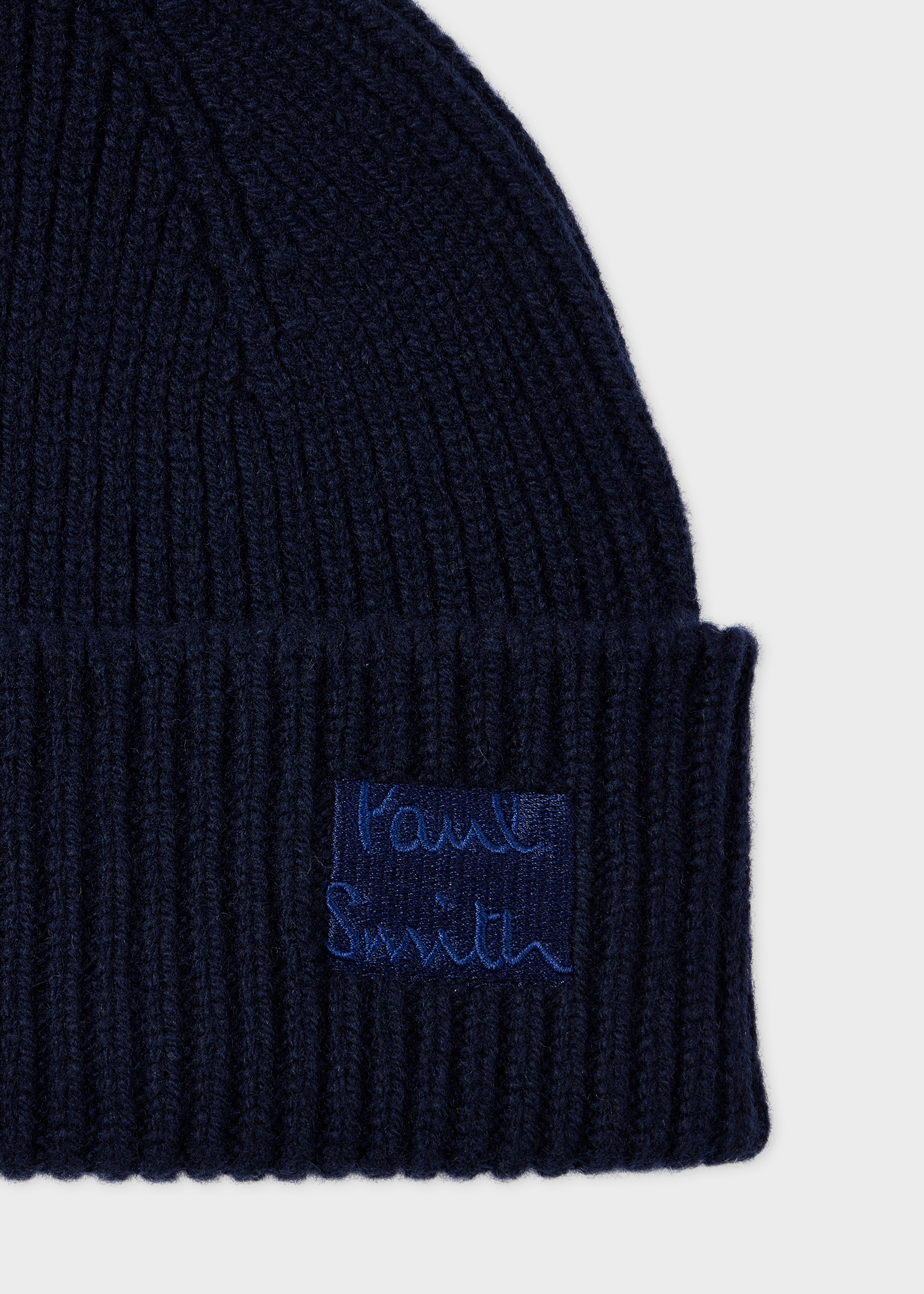 Navy Cashmere-Blend Beanie - 2