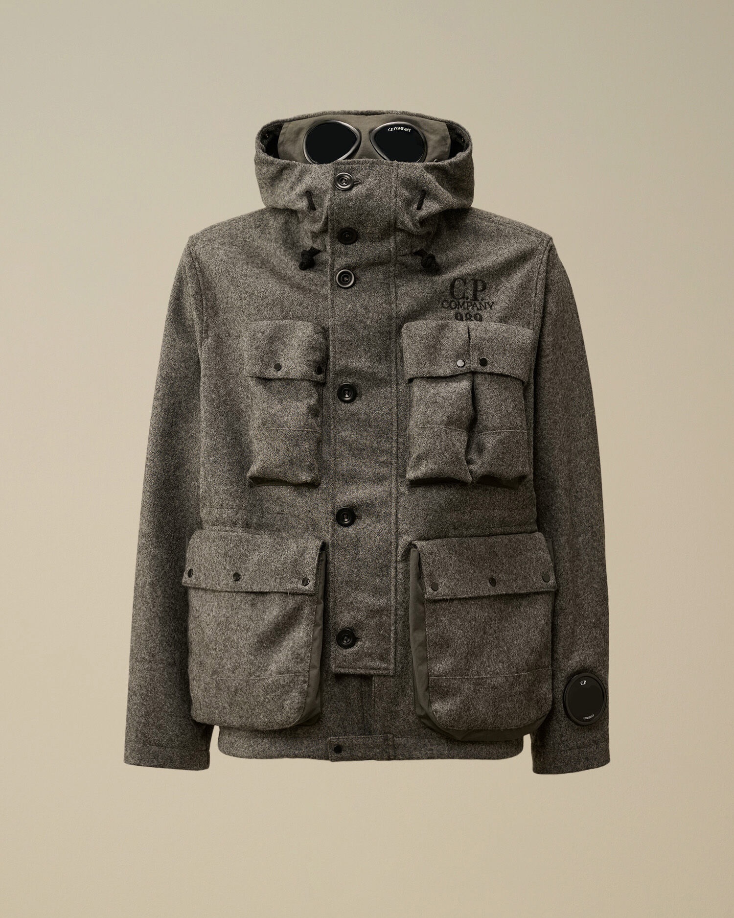 Shetland Twill Hooded Car Coat - 1