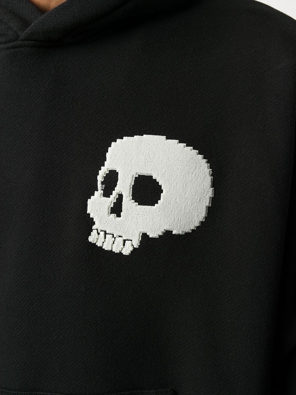 skull-motif hooded sweatshirt - 5