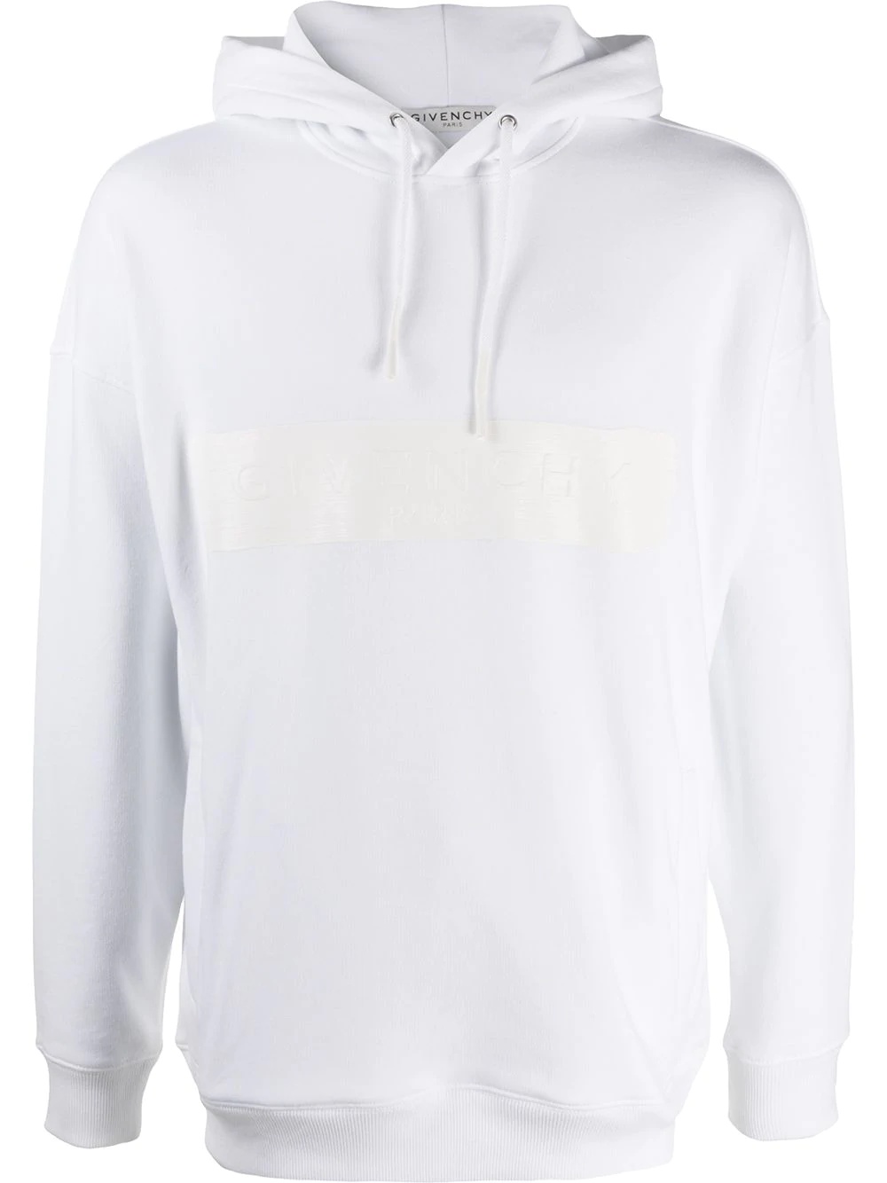 logo print hooded sweatshirt - 1