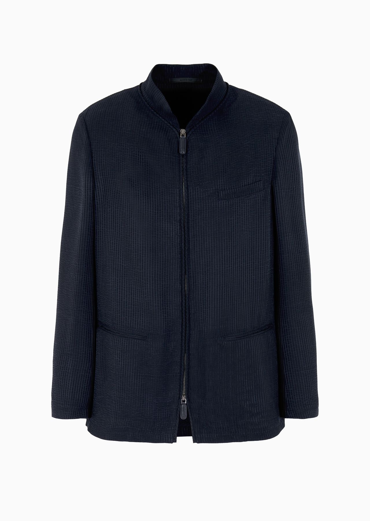 ASV single-breasted jacket in a canneté cupro blend - 1