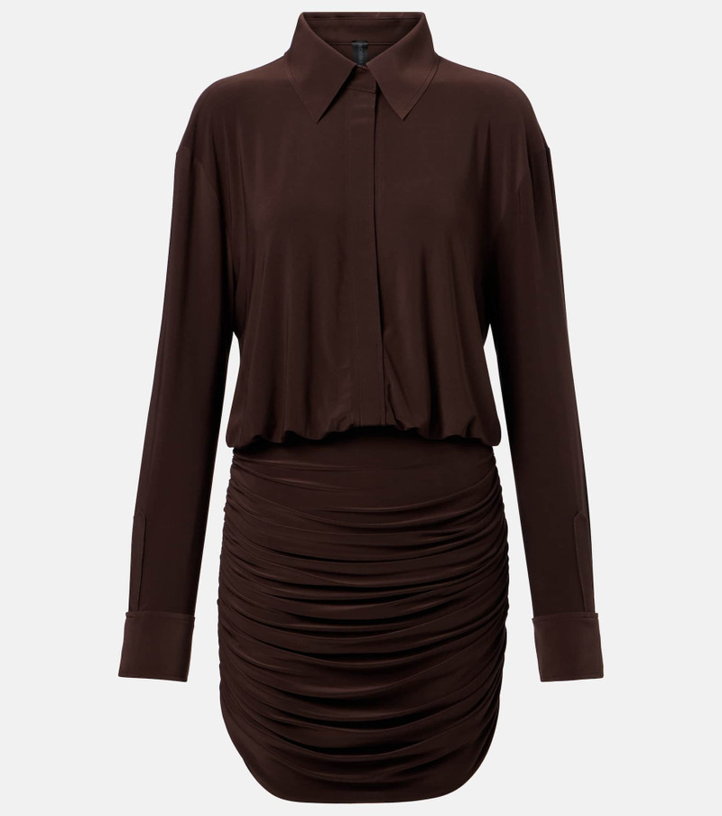 Ruched shirt dress 1