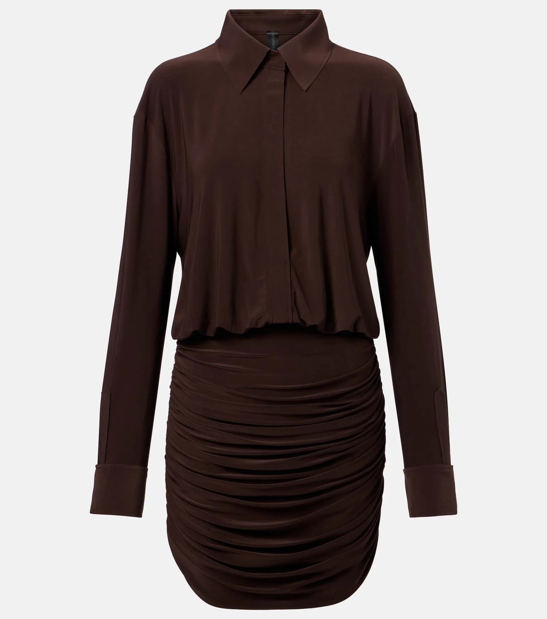 Ruched shirt dress - 1