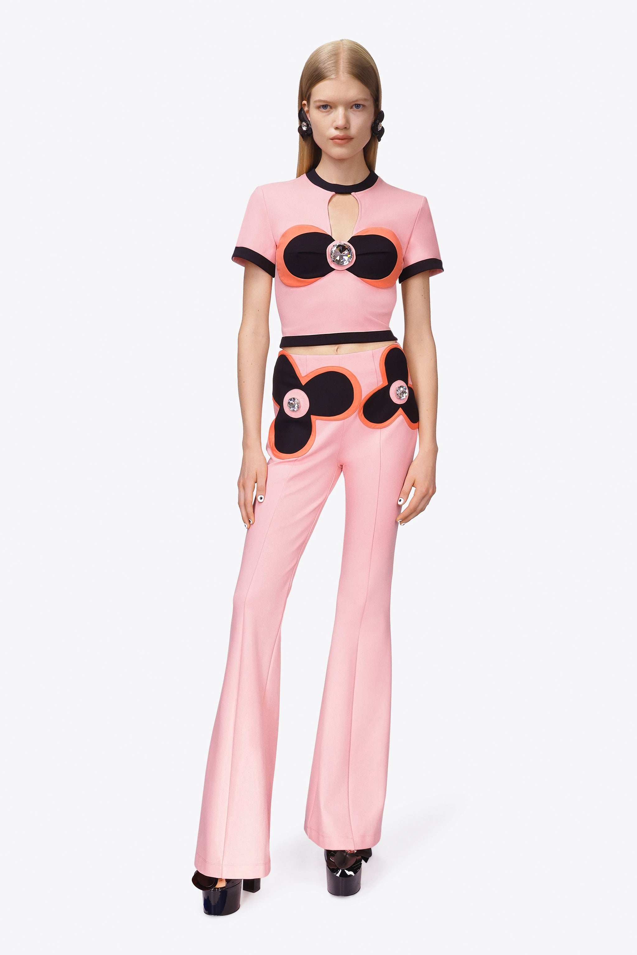 COLORBLOCK FLOWER PANT - 4